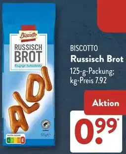 Aldi Süd BISCOTTO Russisch Brot Angebot