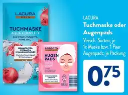 Aldi Süd LACURA Tuchmaske oder Augenpads Angebot