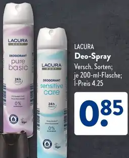 Aldi Süd LACURA Deo-Spray Angebot