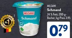 Aldi Süd MILSANI Schmand Angebot