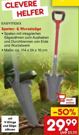 Netto Marken-Discount Easymaxx Spaten- & Wurzelsäge Angebot