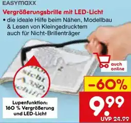 Netto Marken-Discount EASYMAXX Vergrößerungsbrille mit LED-Licht Angebot