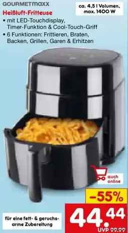 Netto Marken-Discount GOURMETMAXX Heißluft-Fritteuse Angebot