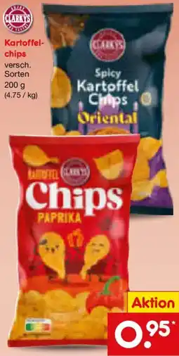 Netto Marken-Discount CLARKYS Kartoffelchips Angebot