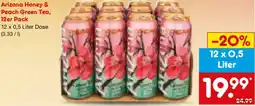 Netto Marken-Discount Arizona Honey & Peach Green Tea Angebot
