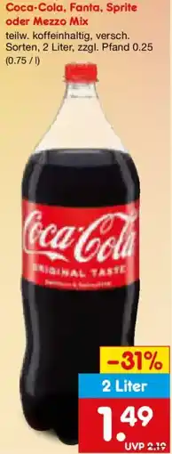 Netto Marken-Discount Coca-Cola, Fanta, Sprite oder Mezzo Mix Angebot