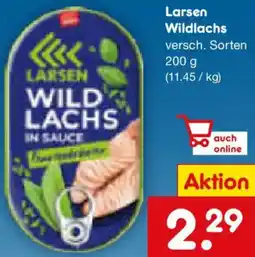 Netto Marken-Discount Larsen Wildlachs Angebot