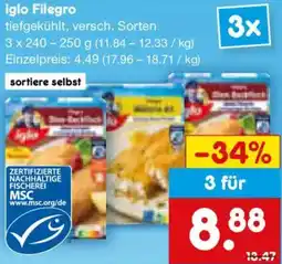 Netto Marken-Discount iglo Filegro Angebot