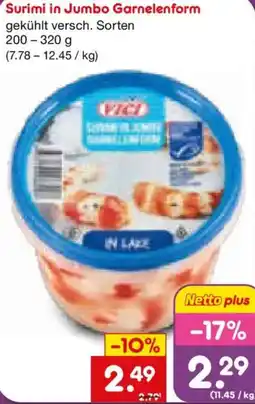 Netto Marken-Discount Surimi in Jumbo Garnelenform Angebot