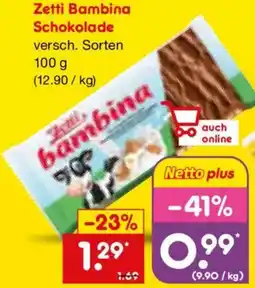 Netto Marken-Discount Zetti Bambina Schokolade Angebot