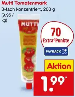 Netto Marken-Discount Mutti Tomatenmark Angebot