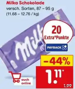Netto Marken-Discount Milka Schokolade Angebot