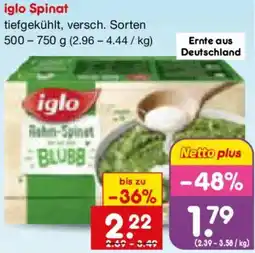 Netto Marken-Discount iglo Spinat Angebot