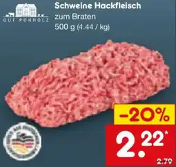 Netto Marken-Discount GUT PONHOLZ Schweine Hackfleisch Angebot