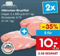 Netto Marken-Discount GUT PONHOLZ Hähnchen-Brustfilet Angebot