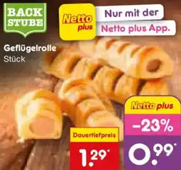 Netto Marken-Discount BACK STUBE Geflügelrolle Angebot