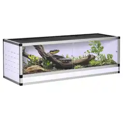 Netto Marken-Discount PawHut Reptilienhaus Aluminium, Edelstahlgeflecht, PVC, Acryl Angebot
