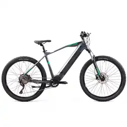 Netto Marken-Discount Zündapp Z808 E-Mountainbike für Damen und Herren ab 155 cm E Bike 27,5 Zoll EMTB grau/grün 50 cm Angebot