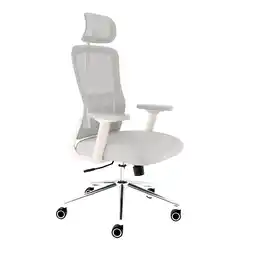 Netto Marken-Discount CLOUVOU BrightSeat Bürostuhl Ergonomisch – Creme-Weiß Angebot