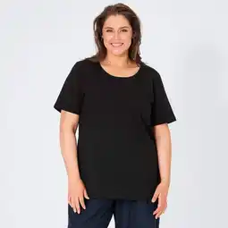 NKD Damen-T-Shirt mit hohem Baumwollanteil, große Größen Angebot