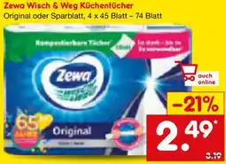 Netto Marken-Discount Zewa Wisch & Weg Küchentücher Angebot