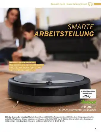 Tchibo iRobot Saugroboter >>Roomba 694<< Angebot