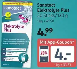 Rossmann Sanotact Elektrolyte Plus Angebot