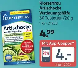 Rossmann Klosterfrau Artischocke Verdauungshilfe Angebot