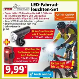 Norma LED-Fahrradleuchten-Set Angebot