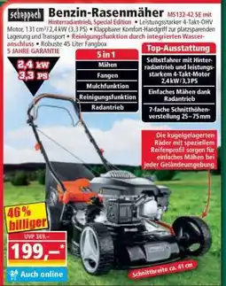 Norma Benzin-Rasenmäher MS132-42 SE mit Hinterradantrieb, Special Edition Angebot