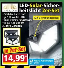 Norma LED-Solar-Sicherheitslicht 2er-Set Angebot