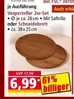 Norma Vesperteller 2er-Set Angebot