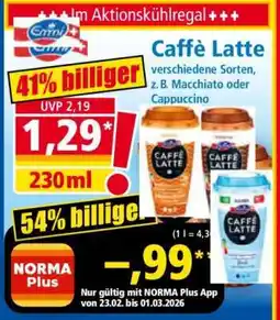 Norma Caffè Latte Angebot