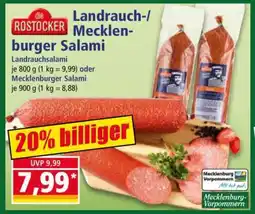 Norma Landrauch-/Mecklenburger Salami Angebot