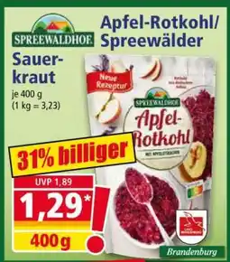 Norma Apfel-Rotkohl/Spreewälder Sauerkraut Angebot