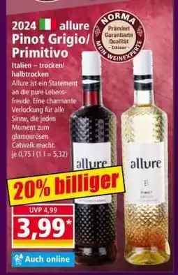 Norma allure Pinot Grigio/Primitivo Angebot