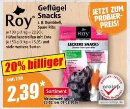 Norma Roy Geflügel Snacks Angebot