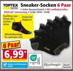 Norma Sneaker- Socken 6 Paar Angebot