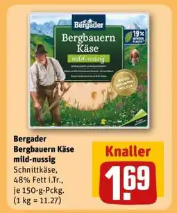 REWE Bergader Bergbauern Käse mild-nussig Angebot