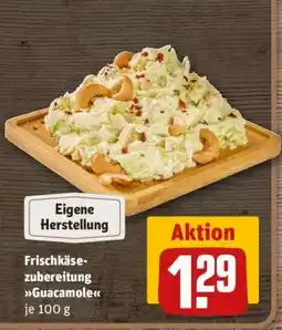 REWE Frischkäsezubereitung Guacamole Angebot