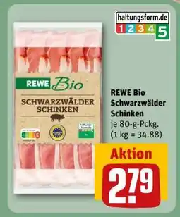 REWE REWE Bio Schwarzwälder Schinken Angebot