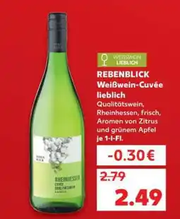 Kaufland REBENBLICK Weißwein-Cuvée lieblich Angebot
