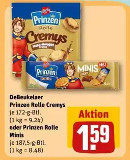 REWE DeBeukelaer Prinzen Rolle Cremys oder Prinzen Rolle Minis Angebot