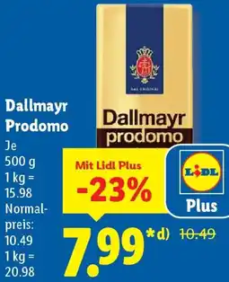 Lidl Dallmayr Prodomo Angebot