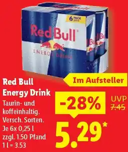 Lidl Red Bull Energy Drink Angebot