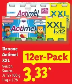 Lidl Danone Actimel XXL Angebot