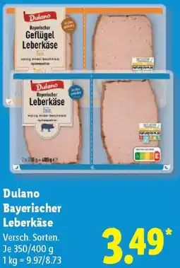 Lidl Dulano Bayerischer Leberkäse Angebot