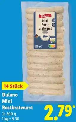 Lidl Dulano Mini Rostbratwurst Angebot