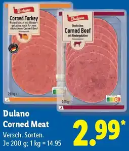 Lidl Dulano Corned Turkey Angebot