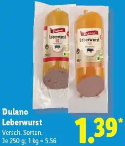 Lidl Dulano Leberwurst Angebot